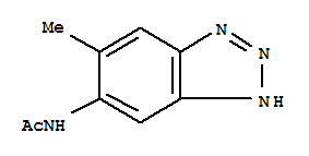 N-(6-甲基-1H-苯并三唑-5-基)乙酰胺结构式_861532-58-3结构式