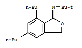 n-(5,7-二丁基-1(3h)-异苯并呋喃)-2-甲基-2-丙胺结构式_861641-25-0结构式