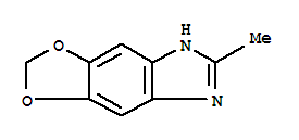 6-甲基-5H-1,3-二氧代[4,5-f]苯并咪唑结构式_861784-02-3结构式