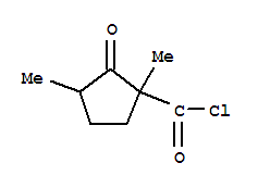 (6ci,9ci)-1,3-二甲基-2-氧代-环戊烷羰酰氯结构式_86240-55-3结构式
