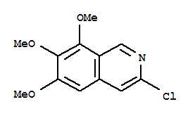 3-氯-6,7,8-三甲氧基异喹啉结构式_862845-26-9结构式