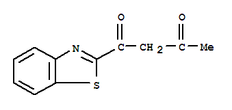 (9ci)-1-(2-苯并噻唑)-1,3-丁烷二酮结构式_86319-88-2结构式