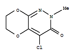 4-氯-6,7-二氢-2-甲基-[1,4]二噁英并[2,3-c]吡嗪-3(2H)-酮结构式_863229-00-9结构式