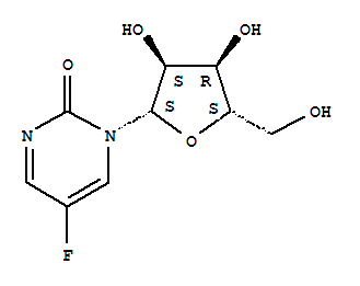 5-氟-4-脱氧-1-(β-l-呋核亚硝脲)尿嘧啶 (5-氟-1-β-l-呋核亚硝脲嘧啶酮)结构式_863506-86-9结构式