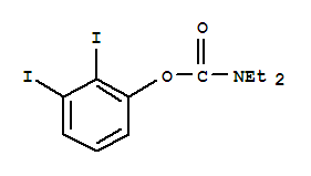 2,3-二碘-N,N-二乙基氨基甲酸苯酯结构式_863870-82-0结构式