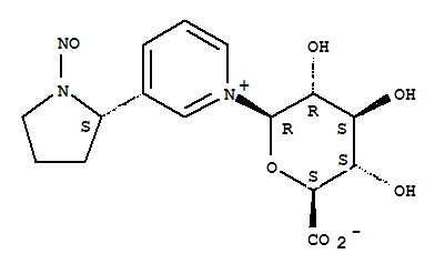 N-亚硝基降烟碱-N-β-D-葡糖苷酸结构式_864071-82-9结构式