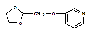 3-([1,3]二氧杂烷-2-基甲氧基)-吡啶结构式_864684-70-8结构式