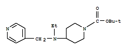 1-Boc-4-(乙基-吡啶-4-甲基-氨基)-哌啶结构式_864685-10-9结构式