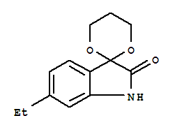 6-乙基-螺[1,3-二噁烷-2,3-吲哚]-2-酮结构式_864685-12-1结构式