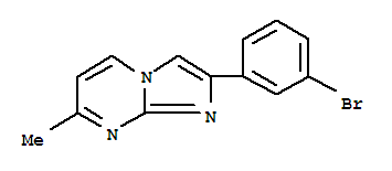 2-(3-溴苯基)-7-甲基咪唑并[1,2-a]嘧啶结构式_864685-42-7结构式