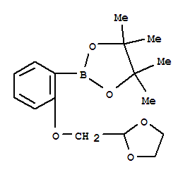 2-[2-([1,3]二氧杂烷-2-基甲氧基)-苯基]-4,4,5,5-四甲基-[1,3,2]二噁硼烷结构式_864754-12-1结构式