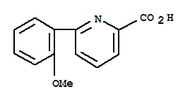 6-(2-甲氧基苯基)吡啶甲酸结构式_86696-69-7结构式