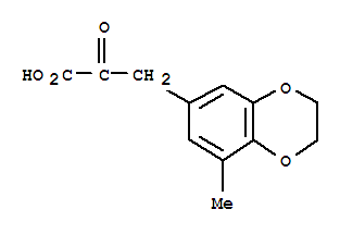 3-(8-甲基-2,3-二氢-1,4-苯并二氧杂环己-6-基)-2-氧代丙酸结构式_868707-86-2结构式