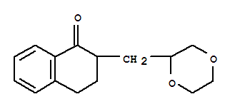 2-(1,4-二噁烷-2-甲基)-3,4-二氢-1(2H)-萘酮结构式_869483-20-5结构式