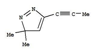 (9ci)-3,3-二甲基-5-(1-丙炔)-3H-吡唑结构式_86958-29-4结构式