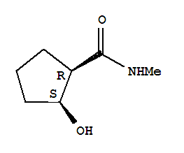 顺式-(9ci)-2-羟基-n-甲基-,环戊烷羧酰胺结构式_86984-35-2结构式