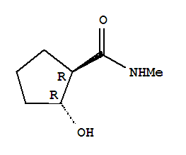 反式-(9ci)-2-羟基-n-甲基-,环戊烷羧酰胺结构式_86984-36-3结构式