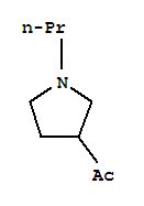 (9ci)-1-(1-丙基-3-吡咯烷)-乙酮结构式_87088-74-2结构式