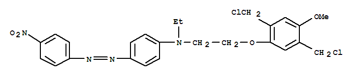 2,5-双(氯甲基)-1-甲氧基-4-(o-分散红 1)苯结构式_871126-40-8结构式