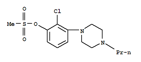 2-氯-3-(4-丙基-1-哌嗪)-苯酚 1-甲烷磺酸盐结构式_871355-75-8结构式