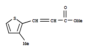 3-(3-甲基-2-噻吩)丙烯酸甲酯结构式_873208-18-5结构式