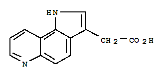 1H-吡咯并[2,3-f]喹啉-3-乙酸(9ci)结构式_87361-86-2结构式