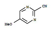 5-甲氧基嘧啶-2-甲腈结构式_87362-32-1结构式