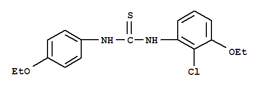 n-(2-氯-3-乙氧基苯基)-n-(4-乙氧基苯基)-硫脲结构式_873998-64-2结构式