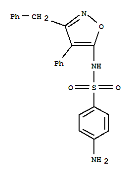 (5CI)-N1-(3-苄基-4-苯基-5-异噁唑)-磺酰胺结构式_874505-09-6结构式
