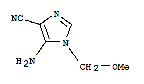 5-氨基-1-(甲氧基甲基)-1H-咪唑-4-甲腈结构式_87460-49-9结构式