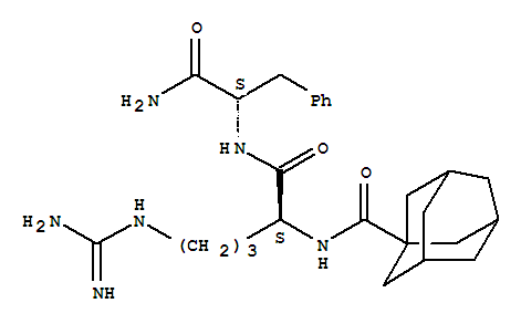 N<sup>2</sup>-(金刚烷-1-基羰基)-L-精氨酰-L-苯丙氨酰胺结构式_876310-60-0结构式
