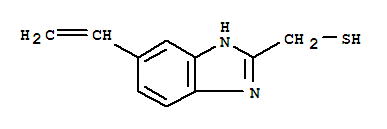 (9ci)-5-乙烯-1H-苯并咪唑-2-甲烷硫醇结构式_87765-90-0结构式