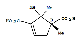 (r)-(9ci)-1,2,2-三甲基-3-环戊烯-1,3-二羧酸结构式_87798-58-1结构式