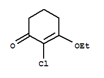 (9ci)-2-氯-3-乙氧基-2-环己烯-1-酮结构式_87823-75-4结构式