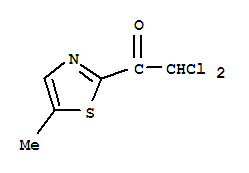 (9ci)-2,2-二氯-1-(5-甲基-2-噻唑)-乙酮结构式_87830-83-9结构式