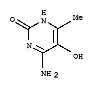 (9ci)-4-氨基-5-羟基-6-甲基-2(1H)-嘧啶酮结构式_87834-03-5结构式