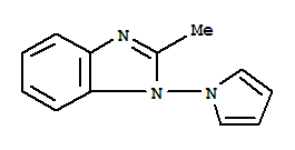 (9ci)-2-甲基-1-(1H-吡咯-1-基)-1H-苯并咪唑结构式_87948-02-5结构式