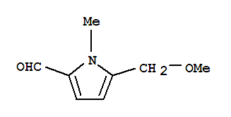 (9ci)-5-(甲氧基甲基)-1-甲基-1H-吡咯-2-羧醛结构式_88065-99-0结构式
