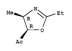 顺式-(9ci)-1-(2-乙基-4,5-二氢-4-甲基-5-噁唑)-乙酮结构式_88309-24-4结构式