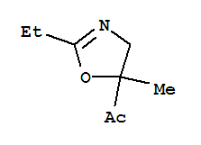 (9ci)-1-(2-乙基-4,5-二氢-5-甲基-5-噁唑)-乙酮结构式_88309-28-8结构式