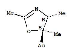 反式-(9ci)-1-(4,5-二氢-2,4,5-三甲基-5-噁唑)-乙酮结构式_88309-32-4结构式