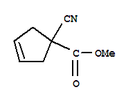 (9ci)-1-氰基-3-环戊烯-1-羧酸甲酯结构式_88326-52-7结构式