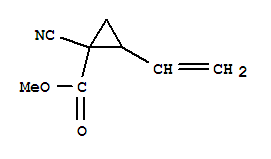 (9ci)-1-氰基-2-乙烯-环丙烷羧酸甲酯结构式_88326-59-4结构式