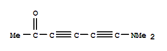 (9ci)-6-(二甲基氨基)-3,5-己二炔-2-酮结构式_88357-35-1结构式