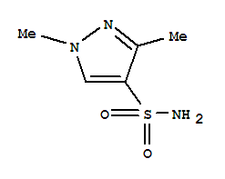 (9ci)-1,3-二甲基-1H-吡唑-4-磺酰胺结构式_88398-53-2结构式