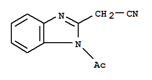 (9ci)-1-乙酰基-1H-苯并咪唑-2-乙腈结构式_88482-10-4结构式