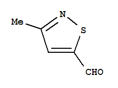 3-甲基-5-异噻唑羧醛结构式_88511-32-4结构式