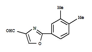 2-(3,4-二甲基苯基)-噁唑-4-甲醛结构式_885273-32-5结构式