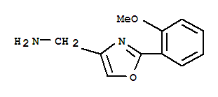 2-(2-甲氧基苯基)-噁唑-4-甲胺结构式_885274-29-3结构式