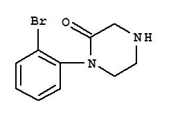 1-(2-溴苯基)-2-哌嗪酮结构式_885275-22-9结构式